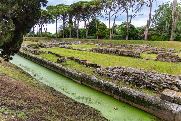Inland harbour, one of the best-preserved Roman port facilities, UNESCO World Heritage Site, important city in the Roman Empire, Friuli, Italy, Aquileia, Friuli, Italy, Europe