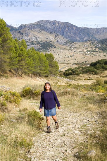 Landscape in Sierra de Grazalema natural park, Cadiz province, Spain, Europe