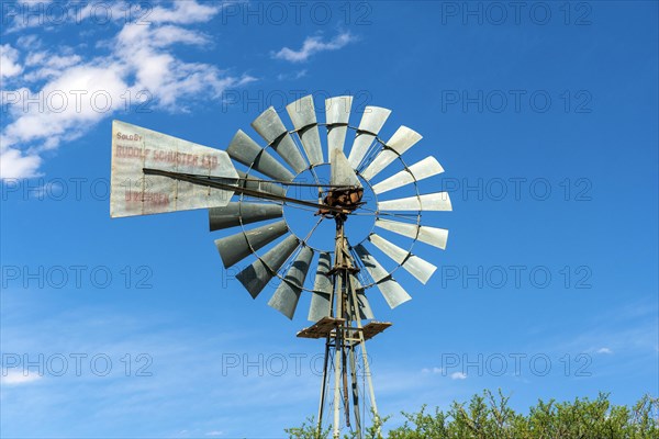 Wind turbine for pumping water, Namibia, Africa