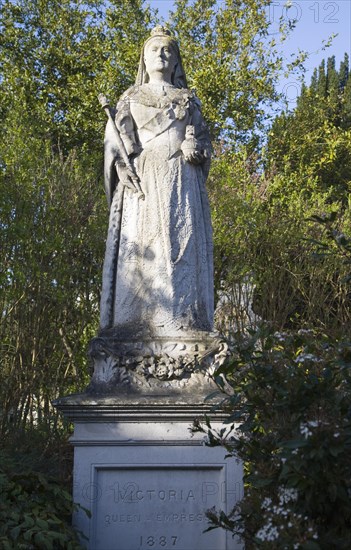 Statue of Queen Victoria, 1887, Woodbridge, Suffolk, England, United Kingdom, Europe