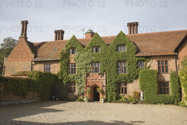 Woodhall manor Tudor house, Sutton, Suffolk, England used as a wedding venue