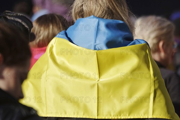Rally for solidarity with Ukraine in Dresden, Saxony, Germany, Europe