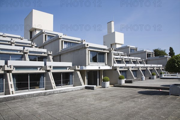 New Court building in Christ's College, University of Cambridge, architect Sir Denys Lasdun built 1966-70, Cambridge, England, United Kingdom, Europe