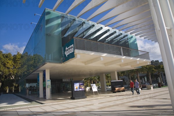 Museo Alborania Aula del Mar at the Quay two El Palmeral de las Sorpresas port development of the modern new cruise terminal, Malaga, Spain, Europe