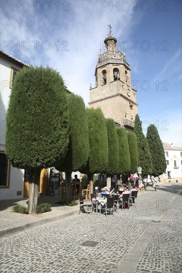 Historic church once a Moorish mosque Iglesia de Santa Maria la Mayor, Ronda, Spain, Europe