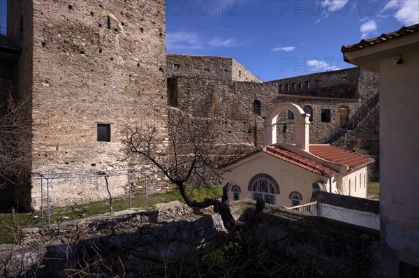Defence defence tower, chapel, acropolis, Heptapyrgion, fortress, citadel, Thessaloniki, Macedonia, Greece, Europe