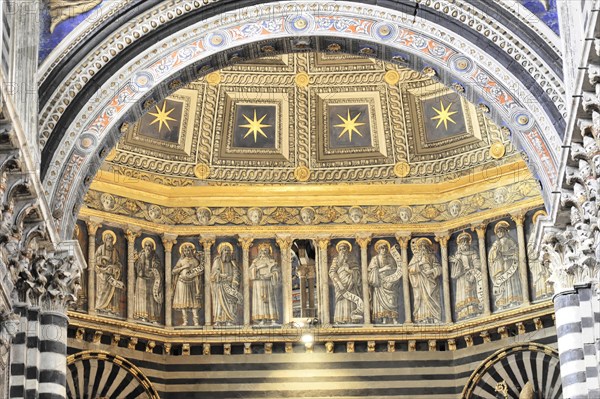 Detail, Siena Cathedral, Cattedrale di Santa Maria Assunta, UNESCO World Heritage Site, Siena, Tuscany, Italy, Europe