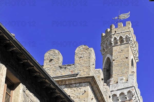 Palazzo dei Priori, town palace, Volterra, Tuscany, Italy, Europe