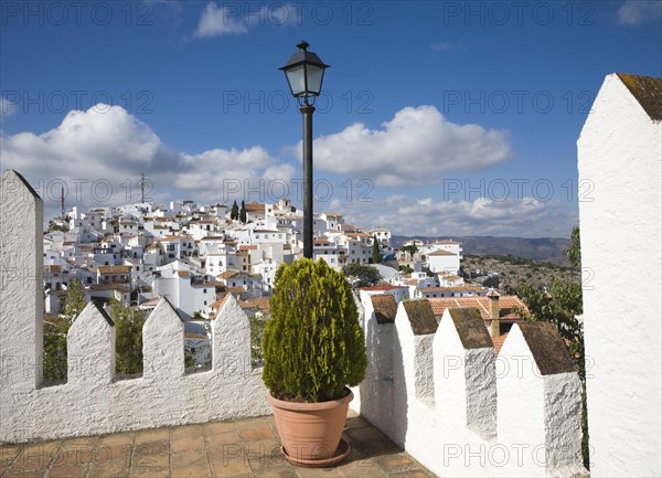 Hilltop Andalusian village of Comares, Malaga province, Spain, Europe