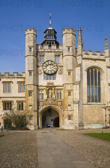 Trinity College chapel entrance, University of Cambridge, Cambridgeshire, England, United Kingdom, Europe