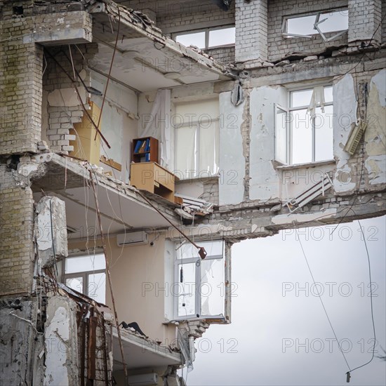 Destroyed building of the Mykolaiv regional administration. Mykolaiv, 25.02.2024. Photographed on behalf of the Federal Foreign Office