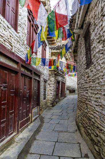 Historical village of Marpha, Jomsom, Nepal, Asia