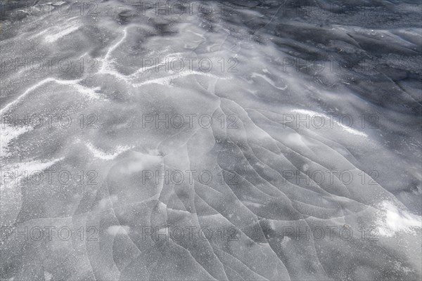 Winter, ice structure, Saint Lawrence River, Province of Quebec, Canada, North America