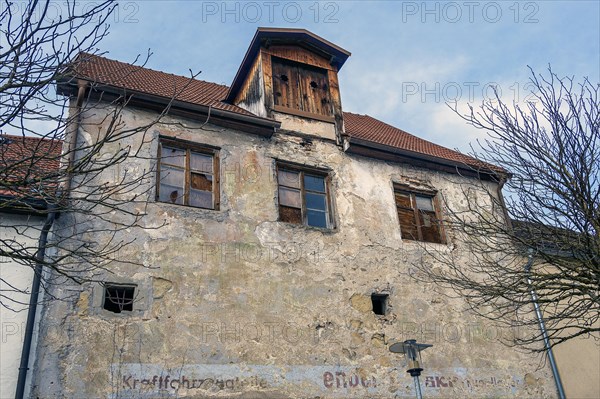 The Nonnenturm is part of a heritage-protected ensemble of buildings from the 14th century, Kempten, Allgaeu, Bavaria, Germany, Europe