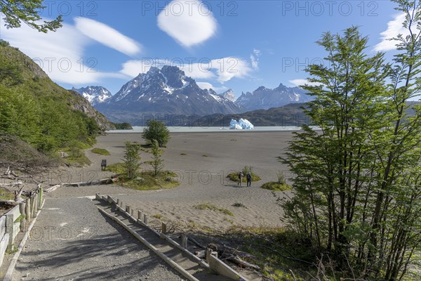 Descent to Lago Grey, Torres del Paine National Park, Parque Nacional Torres del Paine, Cordillera del Paine, Towers of the Blue Sky, Region de Magallanes y de la Antartica Chilena, Ultima Esperanza Province, UNESCO Biosphere Reserve, Patagonia, End of the World, Chile, South America