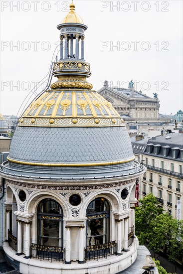 View from Galeries Lafayette department stores', Paris, Ile-de-France, France, Europe