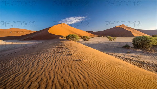 AI generated, The highest sand dunes in the world in Namibia, Sossusvlei