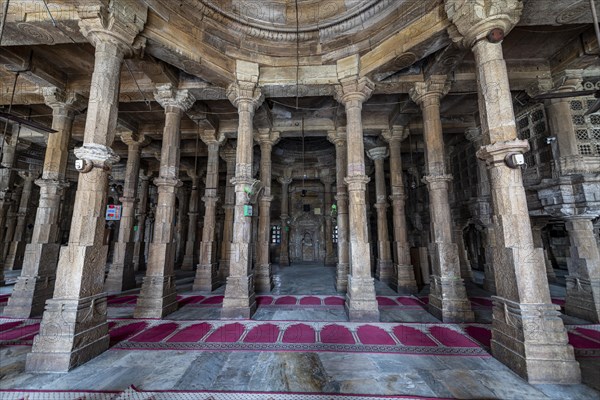 Jama mosque, Unesco site, Ahmedabad, Gujarat, India, Asia