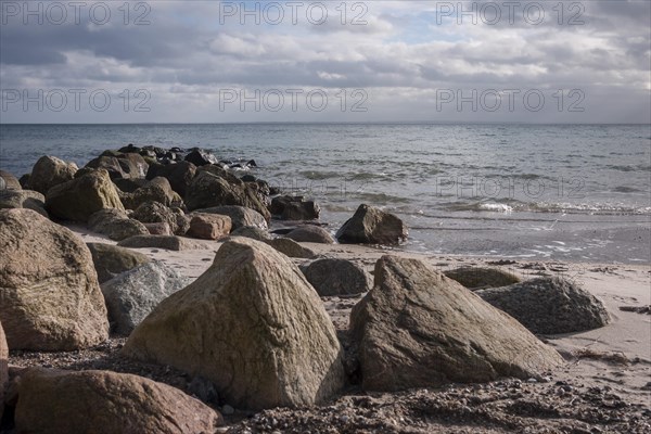Stones, Beach, Coast, Horizon, Baltic Sea, Retin, Germany, Europe