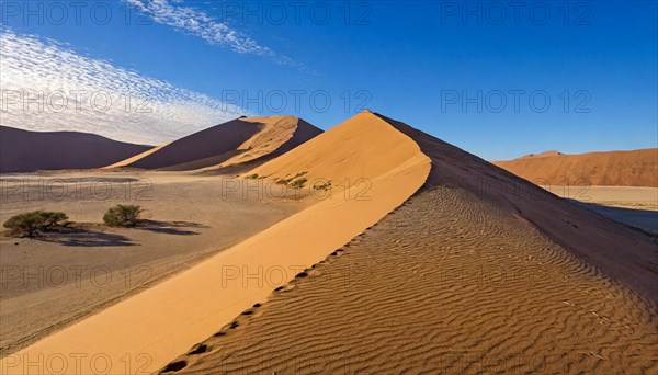 AI generated, The highest sand dunes in the world in Namibia, Sossusvlei