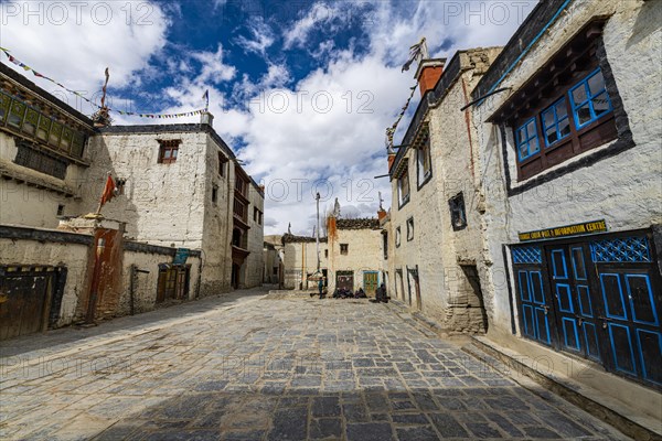 The walled historic centre, Lo Manthang, Kingdom of Mustang, Nepal, Asia