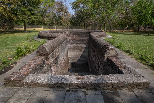 Helical Stepwell, Unesco site Champaner-Pavagadh Archaeological Park, Gujarat, India, Asia