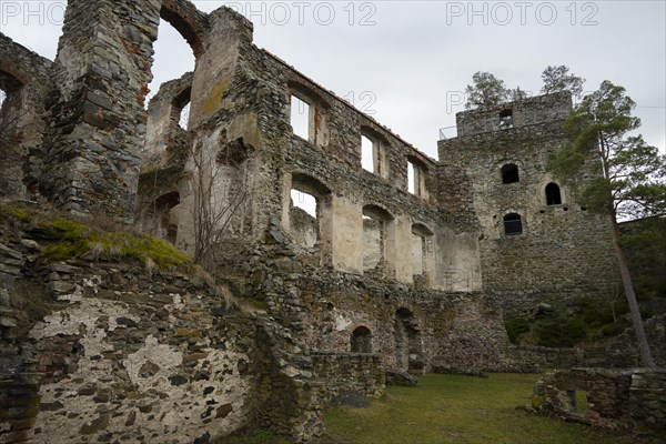 Dobra castle ruins, Dobra reservoir, Waldviertel, Lower Austria