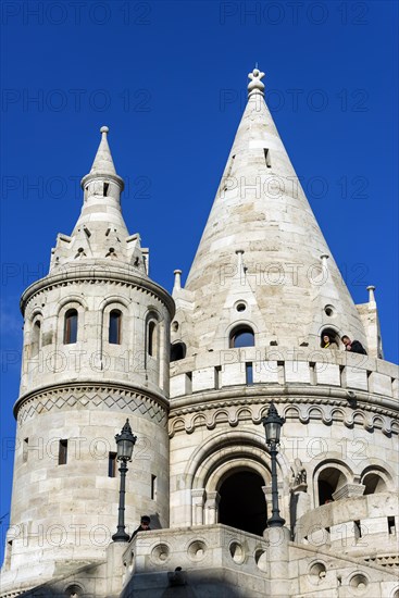 Fisherman's Bastion, building, travel, city trip, tourism, overview, Eastern Europe, architecture, building, history, historical, cityscape, attraction, sightseeing, capital, Budapest, Hungary, Europe