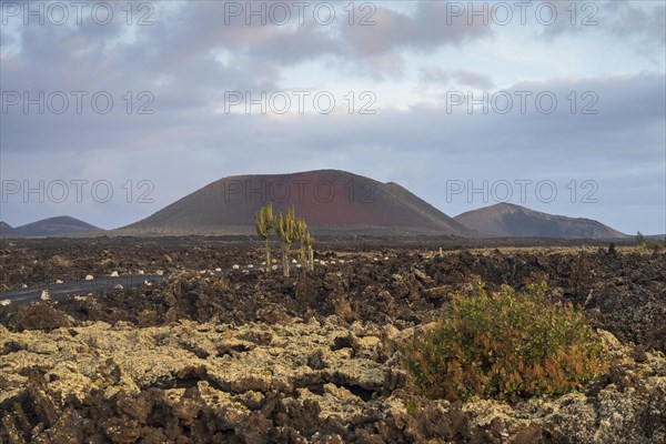 Caldera Colorada, Parque Natural de Los Volcanes, Masdache, Lanzarote, Canary Islands, Spain, Europe