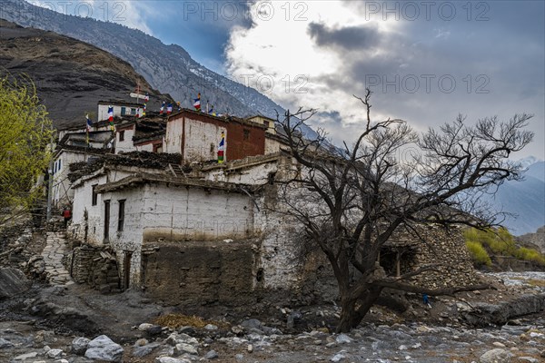 Remote Tetang village, Kingdom of Mustang, Nepal, Asia