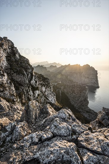 Sunset, Cape Formentor, Port de Pollenca, Serra de Tramuntana, Majorca, Balearic Islands, Spain, Europe