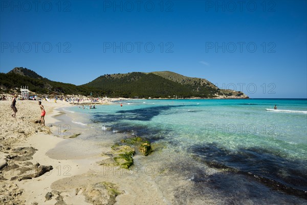 Beach, Cala Guya, Cala Rajada, Majorca, Majorca, Balearic Islands, Spain, Europe