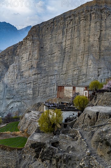 Remote Tetang village, Kingdom of Mustang, Nepal, Asia