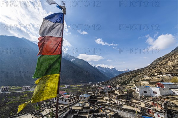 Historical village of Marpha, Jomsom, Nepal, Asia