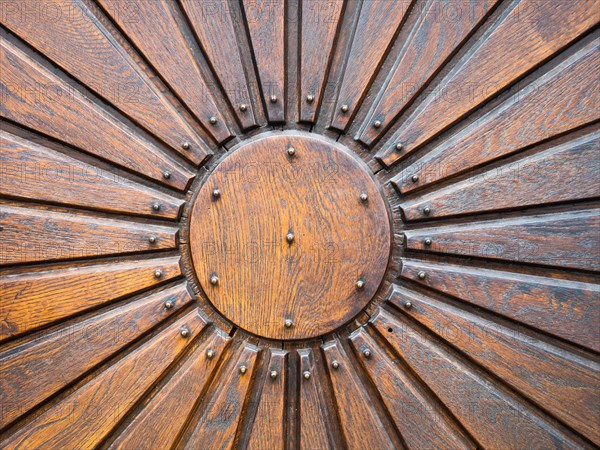 Detail of the church door, Roman Catholic parish church of St Nicholas, Stubenberg am See, Eastern Styria, Styria, Austria, Europe