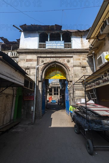 Old town of the Unesco site, Ahmedabad, Gujarat, India, Asia