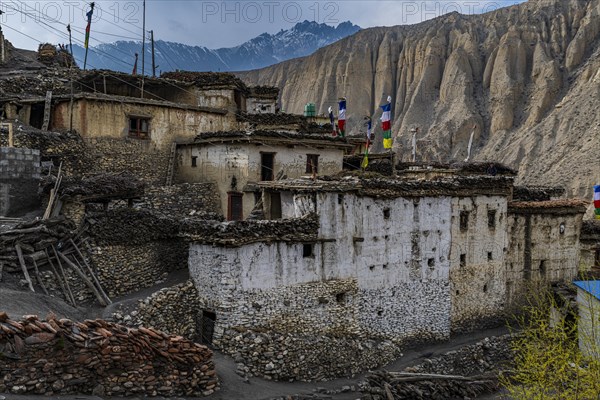 Remote Tetang village, Kingdom of Mustang, Nepal, Asia