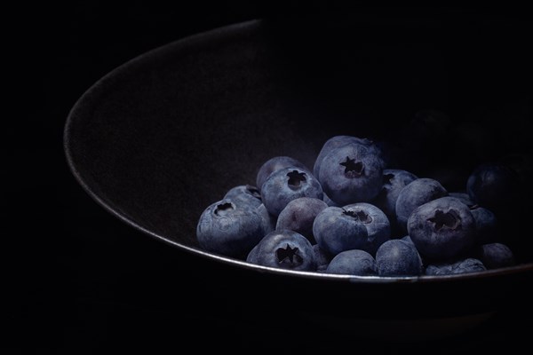 Blueberries in skin, cultivated blueberry