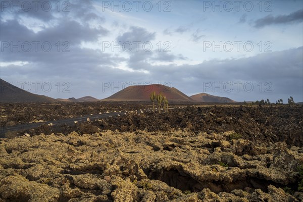 Caldera Colorada, Parque Natural de Los Volcanes, Masdache, Lanzarote, Canary Islands, Spain, Europe