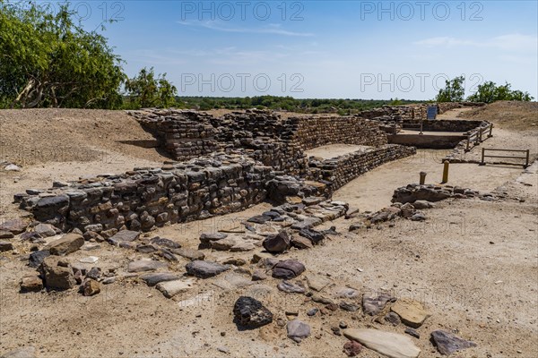 Archaeological park, Unesco site Dholavira, Gujarat, India, Asia