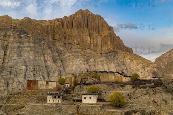 Remote Tetang village, Kingdom of Mustang, Nepal, Asia