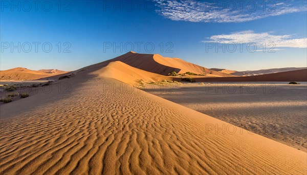 AI generated, The highest sand dunes in the world in Namibia, Sossusvlei