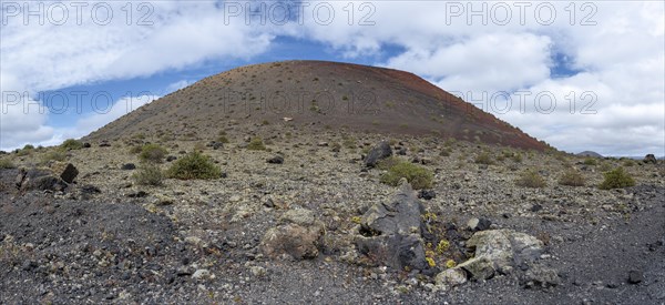 Caldera Colorada, Parque Natural de Los Volcanes, Masdache, Lanzarote, Canary Islands, Spain, Europe