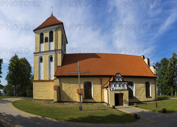 Church of St. Andrzej Bobola in Rydzewo, religion, village church, architecture, building, historical, history, chapel, travel, holiday, tourism, faith, tradition, Masuria, Poland, Europe