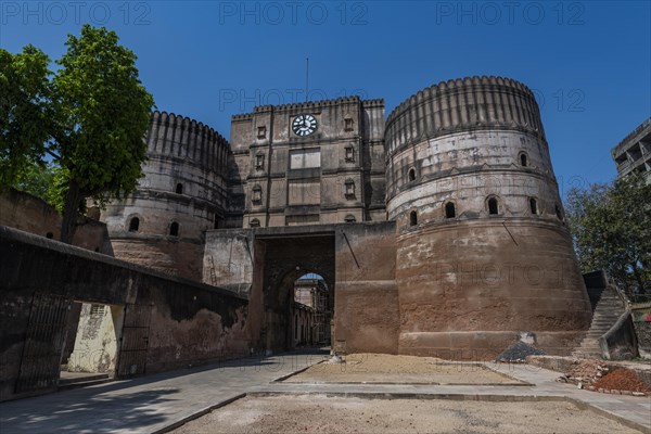 Gate to the Bhadra Fort, Unesco site, Ahmedabad, Gujarat, India, Asia