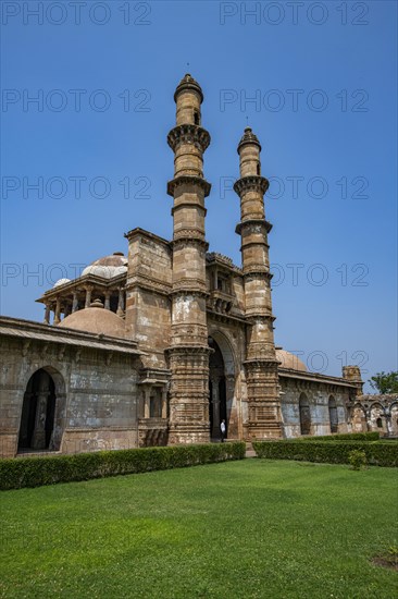 Jami mosque, Unesco site Champaner-Pavagadh Archaeological Park, Gujarat, India, Asia