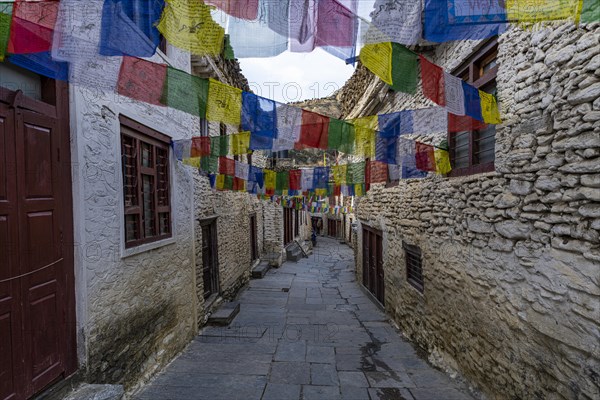 Historical village of Marpha, Jomsom, Nepal, Asia