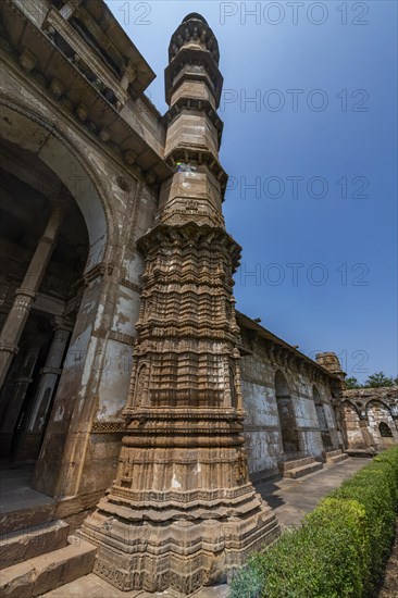 Jami mosque, Unesco site Champaner-Pavagadh Archaeological Park, Gujarat, India, Asia