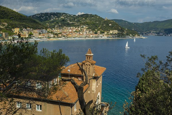 Village by the sea, Noli, Riviera di Ponente, Liguria, Italy, Europe