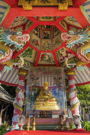 Buddhist temple at Maenam Beach, religion, temple complex, Buddhism, sacred, religious, world religion, offering, pilgrimage site, pray prayer, Asian, Buddha, colourful, tourism, travel, culture, history, world religion, building, faith, Koh Samui, Thailand, Asia